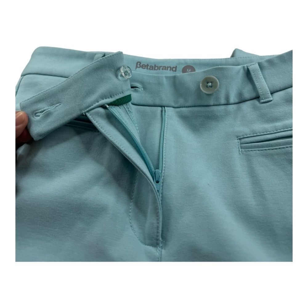 Betabrand Cropped Ankle Pants in Light Blue - Picture 8 of 12